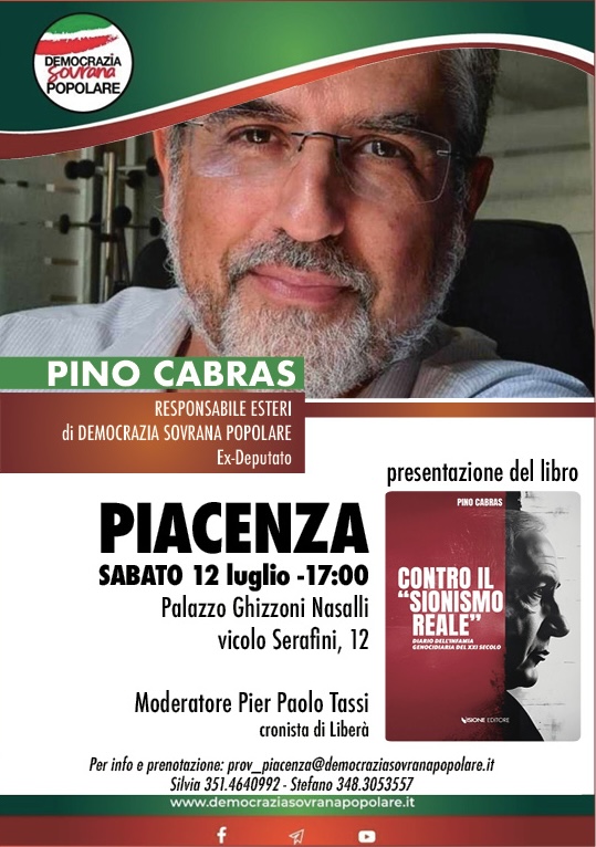 Contro il Sionismo Reale con Pino Cabras