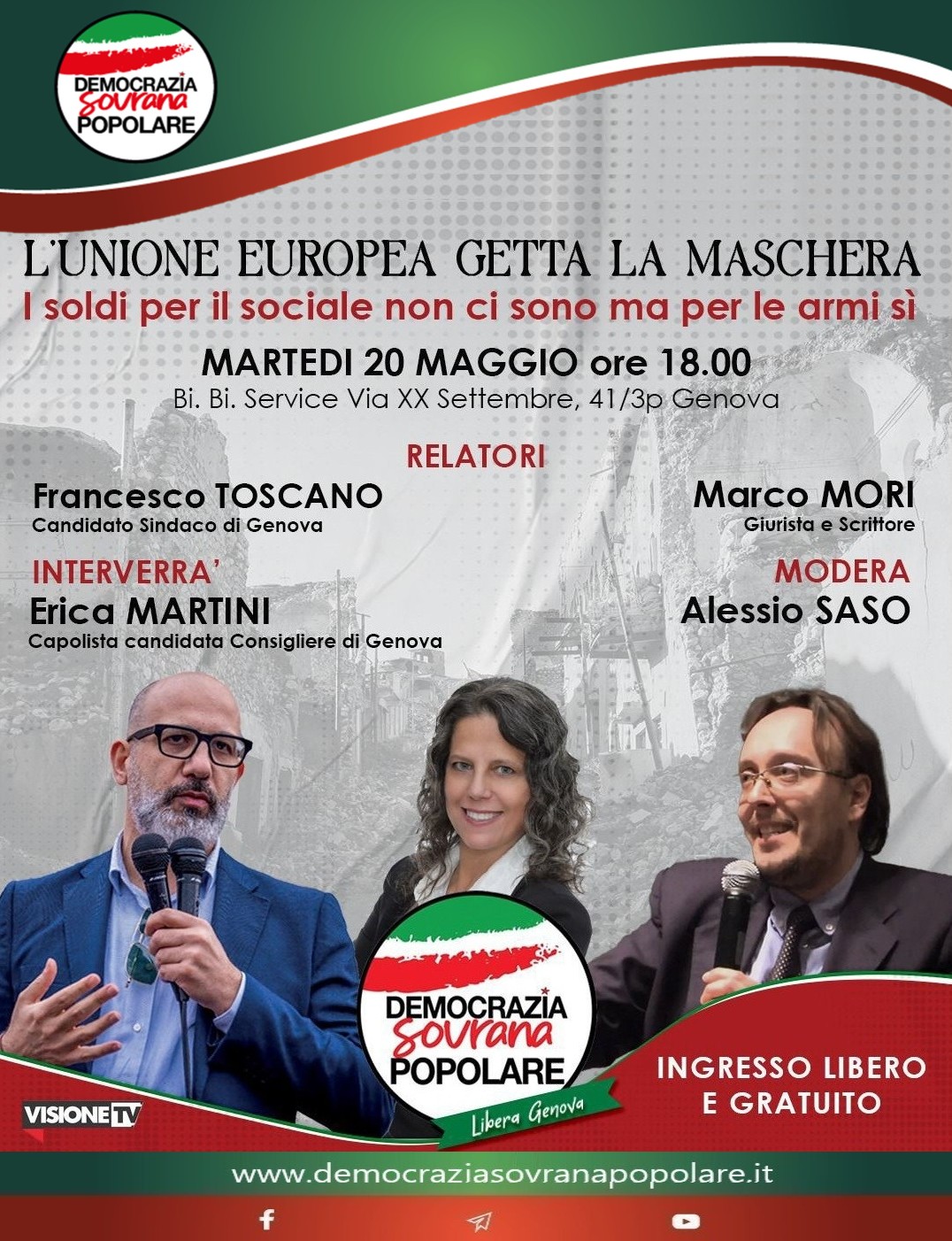 L'UNIONE EUROPEA GETTA LA MASCHERA