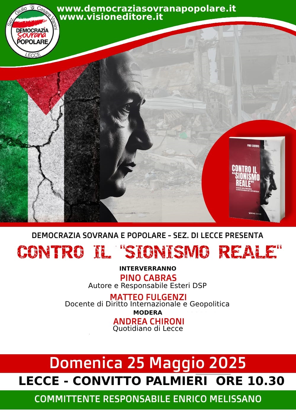 Presentazione del libro Contro il Sionismo Reale