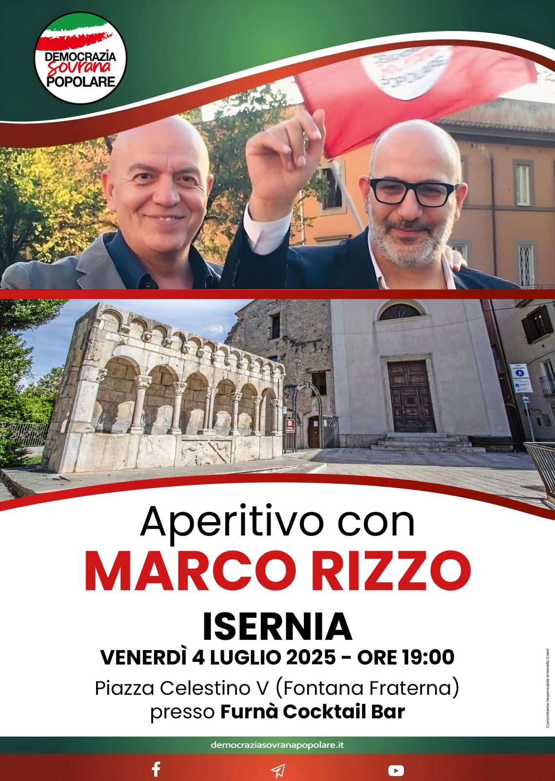 PARTECIPA ALL' APERITIVO CON MARCO RIZZO
